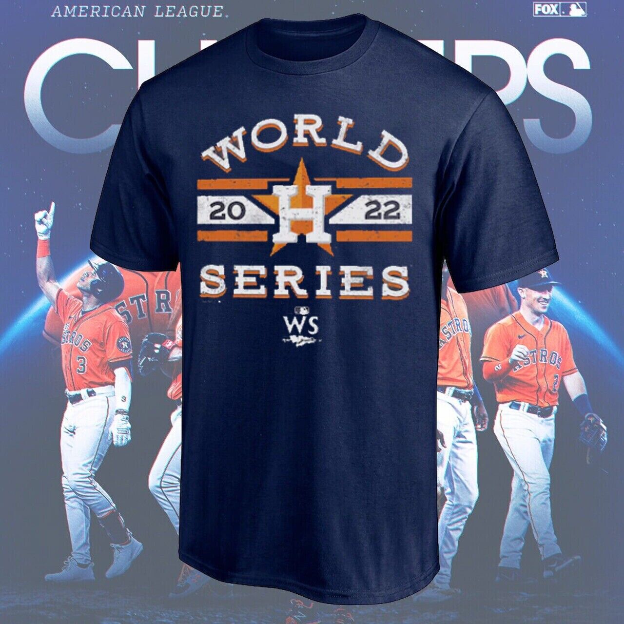 Hot Houston Astros 2022 American League Champions Baseball Team T Shirt Full Size Up To 5xl